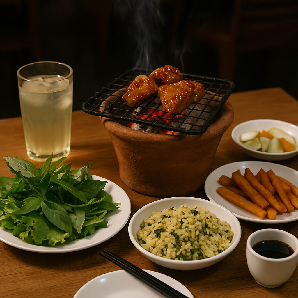 ベトナムのおかって ベトナム料理教室のベトナム焼き肉