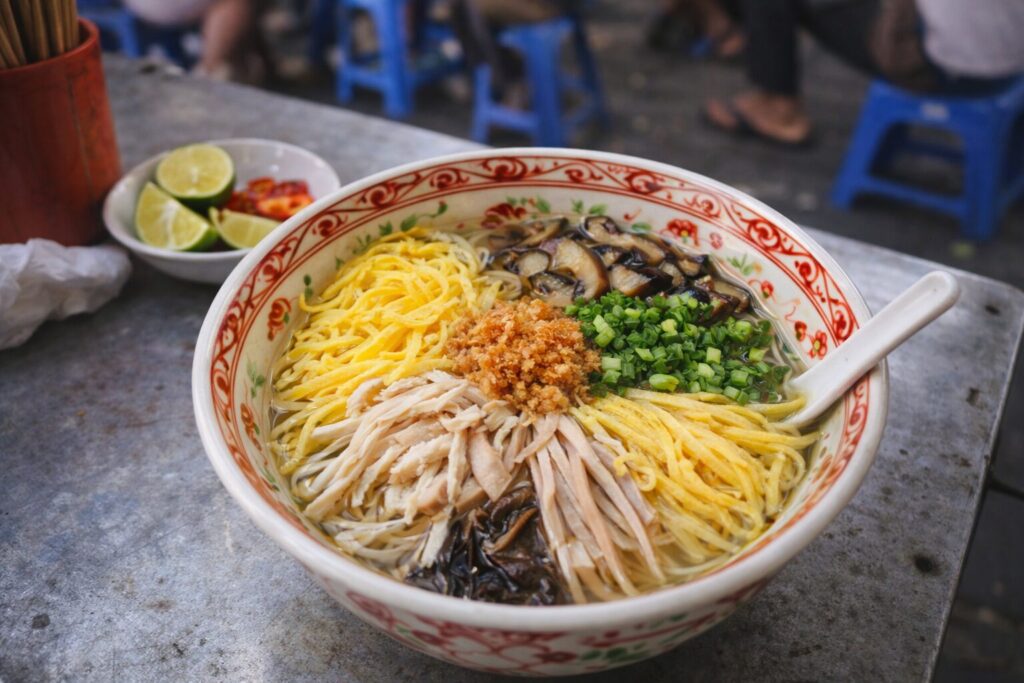 ハノイの五目汁麺　ブンタン　Bun thang