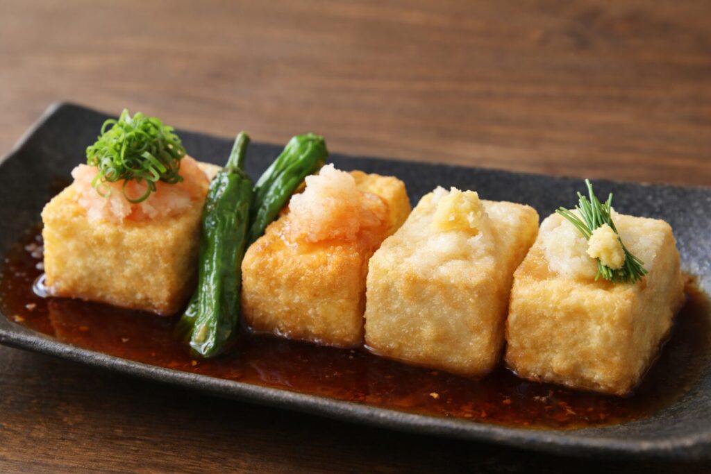 日本の揚げ出し豆腐