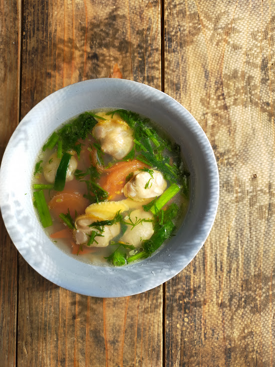 Canh ngao thì là