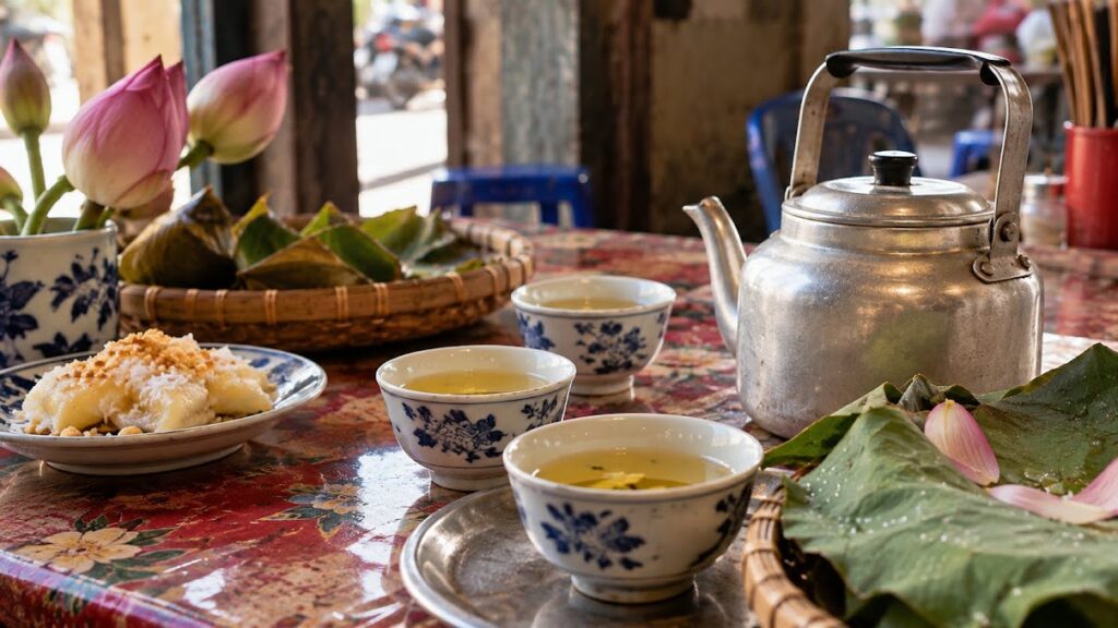 ベトナムのハス茶